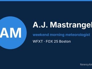A.J. Mastrangelo, weekend morning meteorologist, WFXT