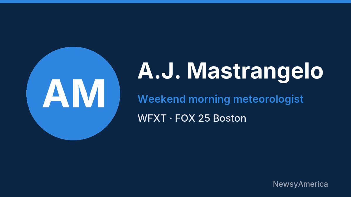 A.J. Mastrangelo – WFXT, Boston
