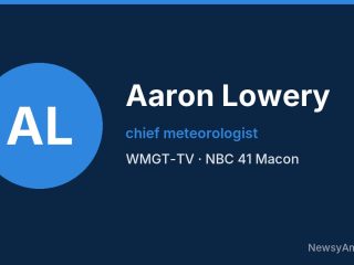 Aaron Lowery, chief meteorologist, WMGT-TV