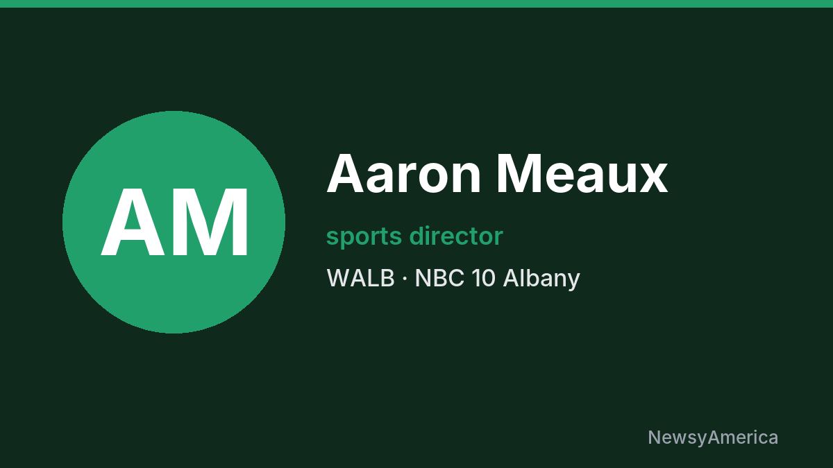 Aaron Meaux – WALB, Albany