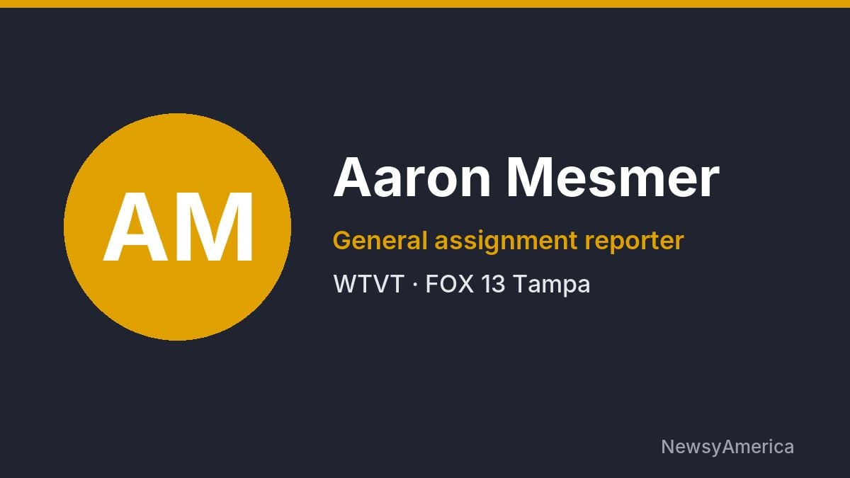 Aaron Mesmer – WTVT, Tampa