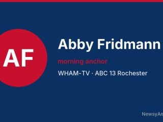 Abby Fridmann, morning anchor, WHAM-TV