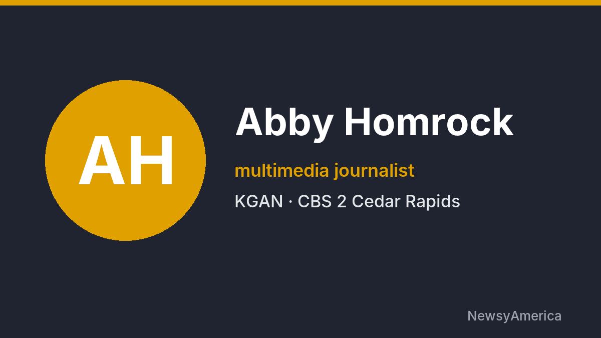 Abby Homrock – KGAN, Cedar Rapids