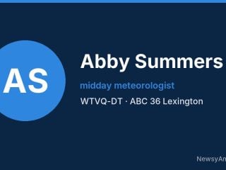 Abby Summers, midday meteorologist, WTVQ-DT