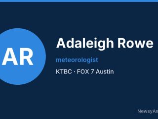 Adaleigh Rowe, meteorologist, KTBC