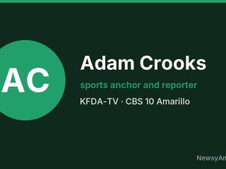 Adam Crooks, sports anchor and reporter, KFDA-TV