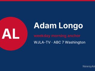 Adam Longo, weekday morning anchor, WJLA-TV