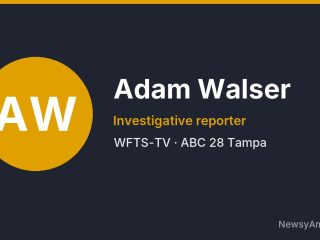 Adam Walser, Investigative reporter, WFTS-TV