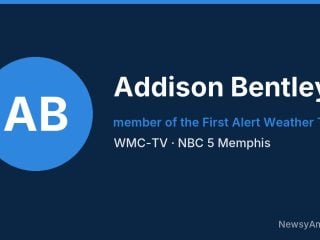 Addison Bentley, member of the First Alert Weather Team, WMC-TV