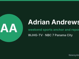 Adrian Andrews, weekend sports anchor and reporter, WJHG-TV
