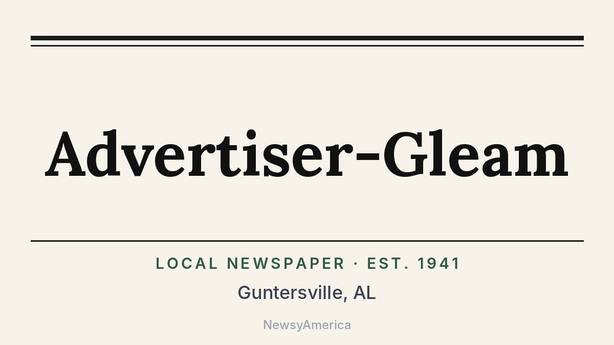 Advertiser-Gleam – Guntersville, AL