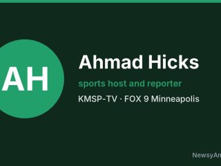 Ahmad Hicks, sports host and reporter, KMSP-TV