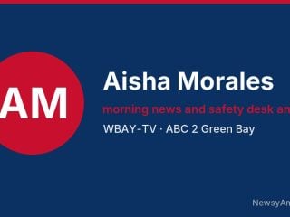 Aisha Morales, morning news and safety desk anchor, WBAY-TV