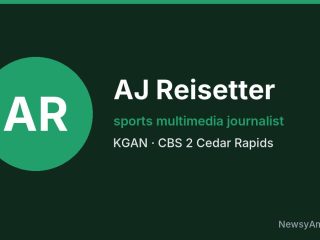 AJ Reisetter, sports multimedia journalist, KGAN