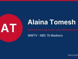 Alaina Tomesh, weekend morning anchor and multimedia journalist, WMTV