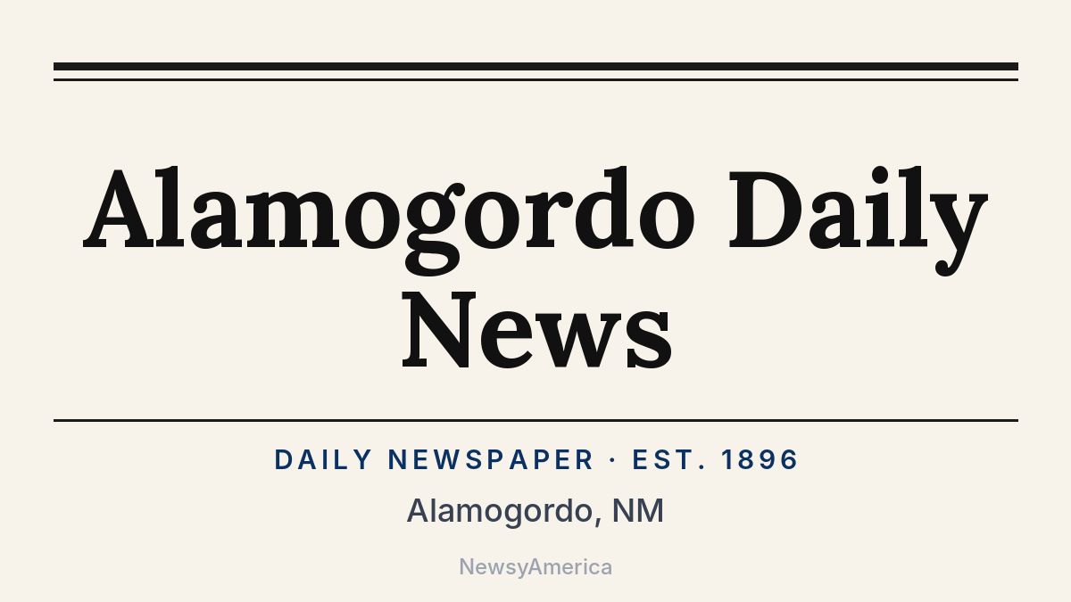 Alamogordo Daily News – New Mexico