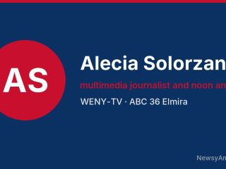 Alecia Solorzano, multimedia journalist and noon anchor, WENY-TV