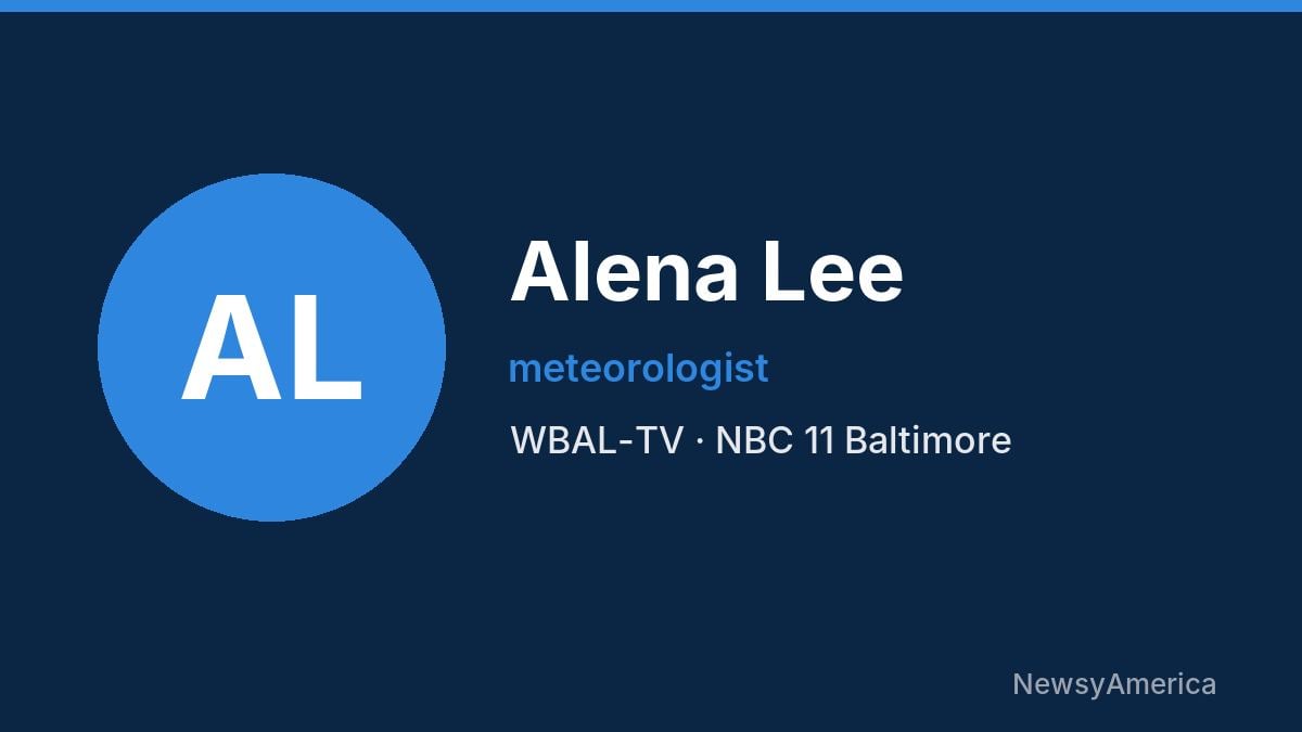 Alena Lee – WBAL-TV, Baltimore