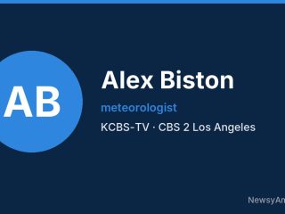 Alex Biston, meteorologist, KCBS-TV