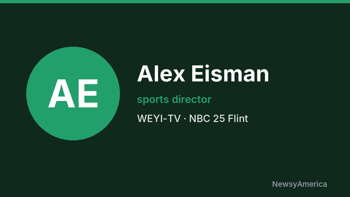 Alex Eisman – WEYI-TV, Flint