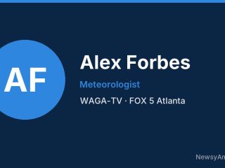 Alex Forbes, Meteorologist, WAGA-TV