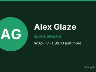 Alex Glaze, sports director, WJZ-TV