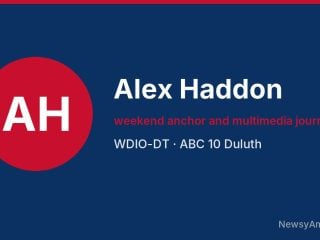 Alex Haddon, weekend anchor and multimedia journalist, WDIO-DT