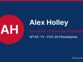 Alex Holley, co-anchor of Good Day Philadelphia, WTXF-TV