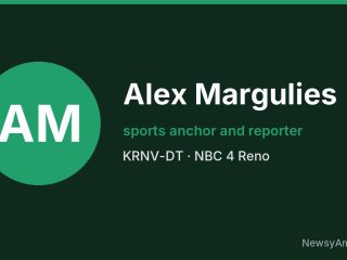 Alex Margulies, sports anchor and reporter, KRNV-DT