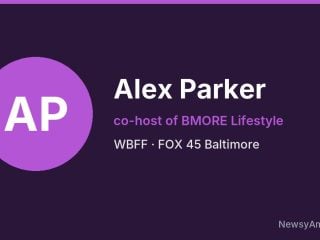 Alex Parker, co-host of BMORE Lifestyle, WBFF