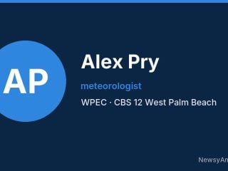 Alex Pry, meteorologist, WPEC