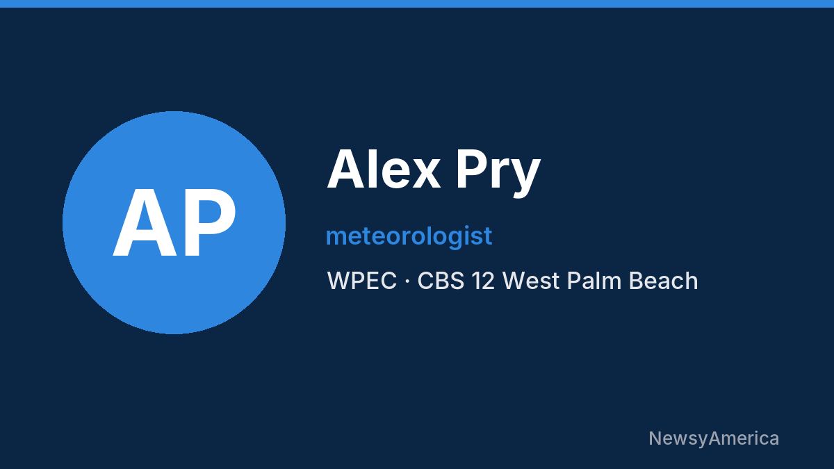 Alex Pry – WPEC, West Palm Beach
