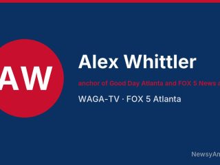 Alex Whittler, anchor of Good Day Atlanta and FOX 5 News at Noon, WAGA-TV