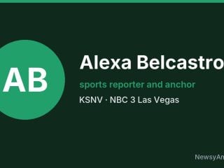 Alexa Belcastro, sports reporter and anchor, KSNV