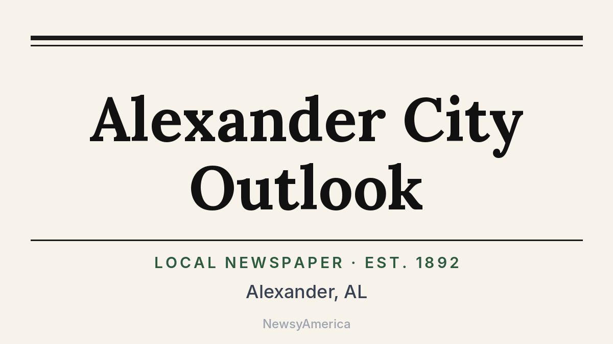 Alexander City Outlook – Alabama