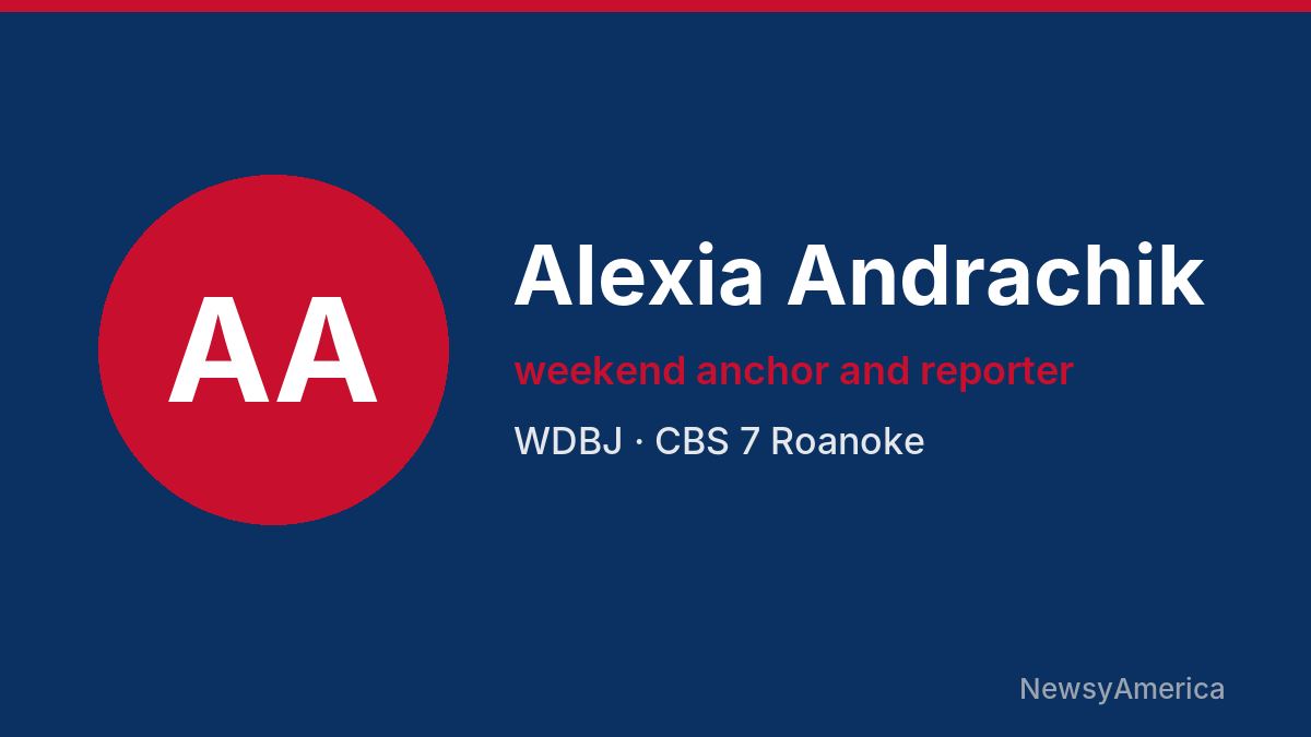 Alexia Andrachik – WDBJ, Roanoke