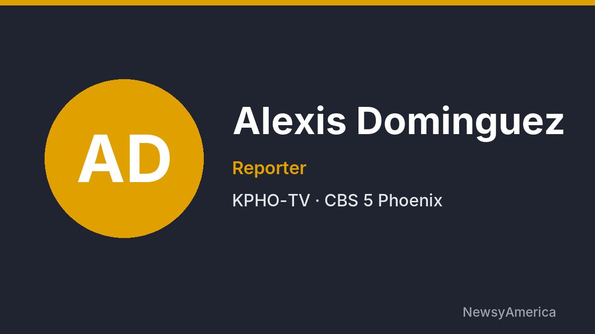 Alexis Dominguez – KPHO-TV, Phoenix