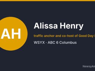 Alissa Henry, traffic anchor and co-host of Good Day Extra, WSYX