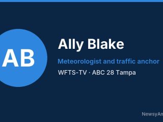 Ally Blake, Meteorologist and traffic anchor, WFTS-TV