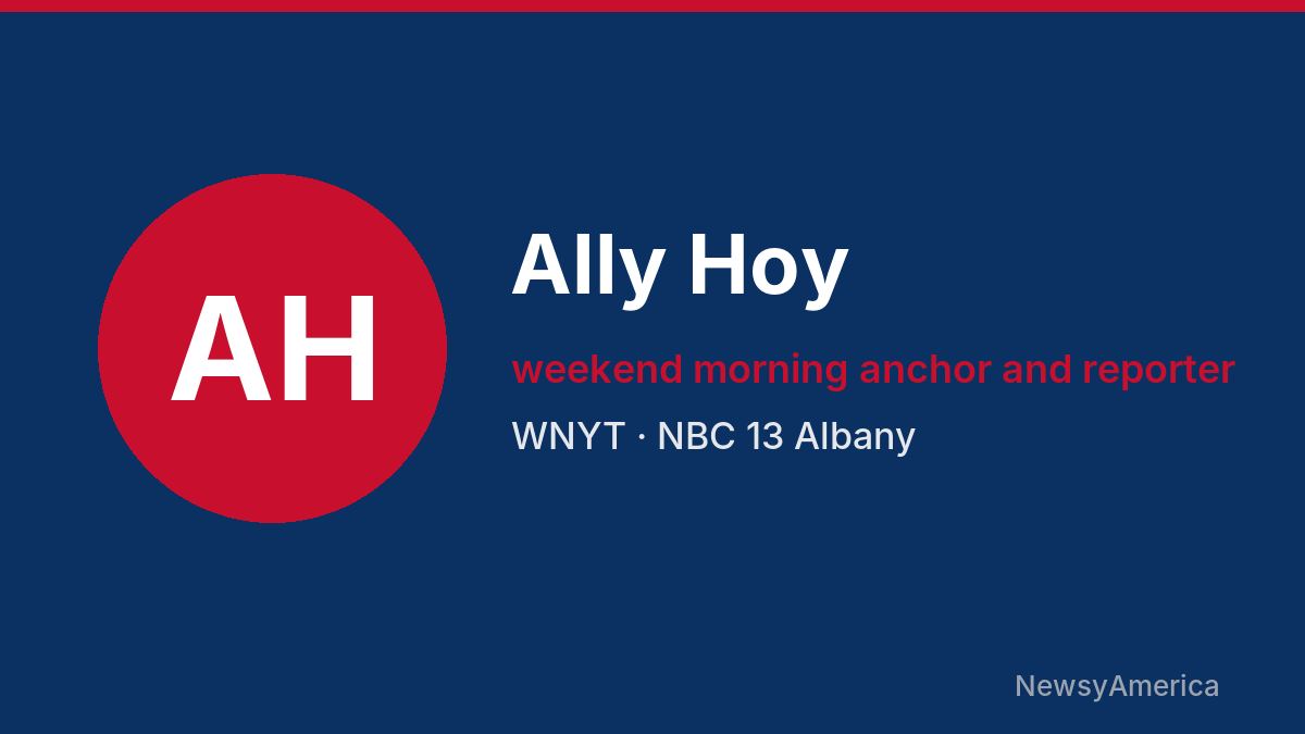 Ally Hoy – WNYT, Albany