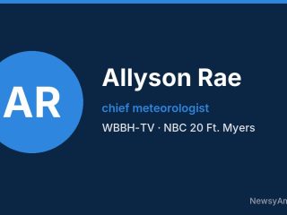 Allyson Rae, chief meteorologist, WBBH-TV