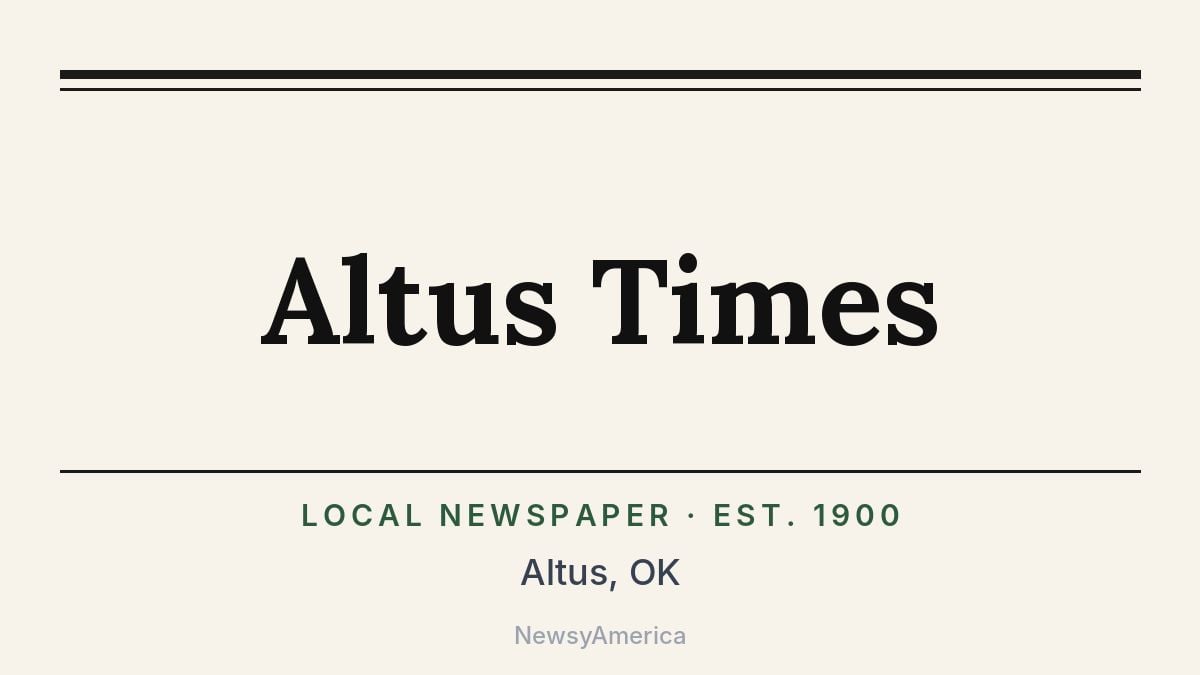 Altus Times – Oklahoma