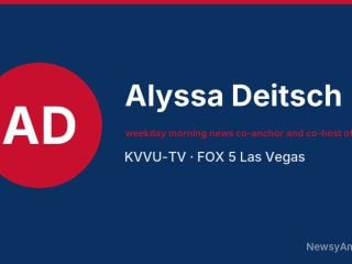 Alyssa Deitsch, weekday morning news co-anchor and co-host of MORE, KVVU-TV