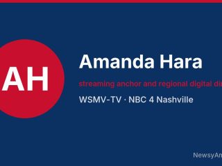 Amanda Hara, streaming anchor and regional digital director, WSMV-TV