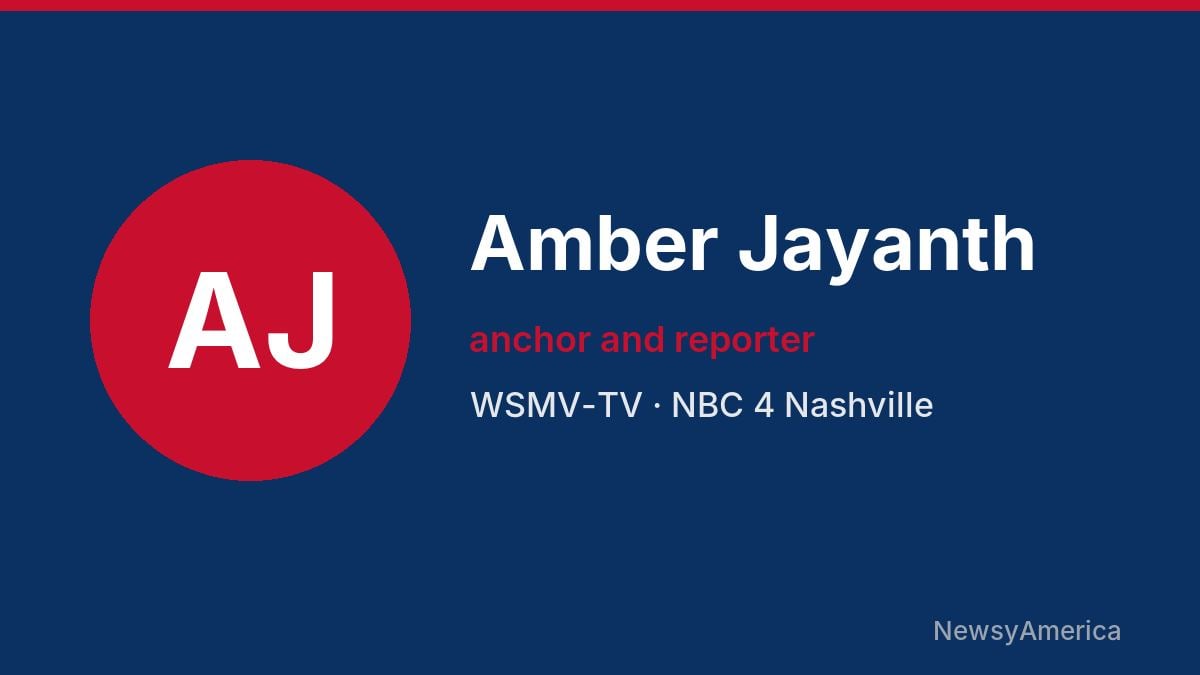 Amber Jayanth – WSMV-TV, Nashville