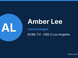 Amber Lee, meteorologist, KCBS-TV