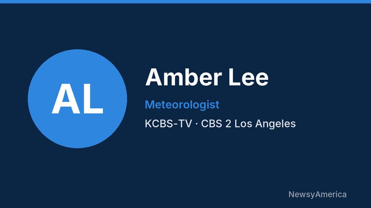 Amber Lee – KCBS-TV, Los Angeles
