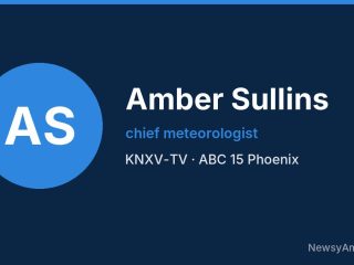 Amber Sullins, chief meteorologist, KNXV-TV