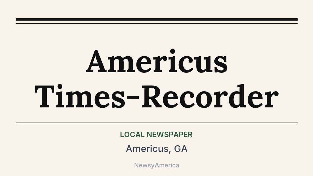 Americus Times-Recorder – Americus, GA