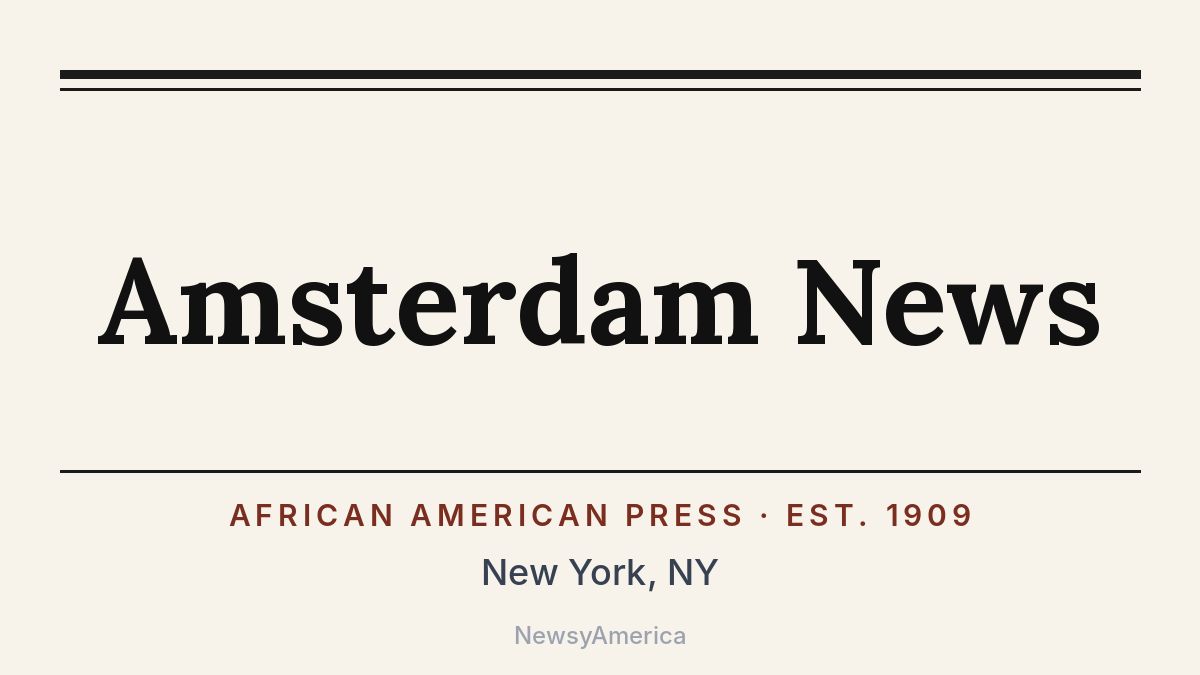 Amsterdam News – New York, NY